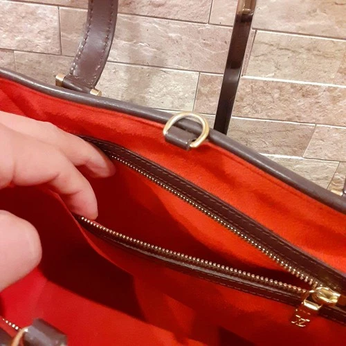 Louis Vuitton Damier Manosque PM Canvas Hand Tote Bag N51121 Used Japan - Picture 10 of 15