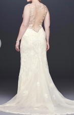 David’s Bridal Wedding Dress size 20 petite. Beautiful ivory color