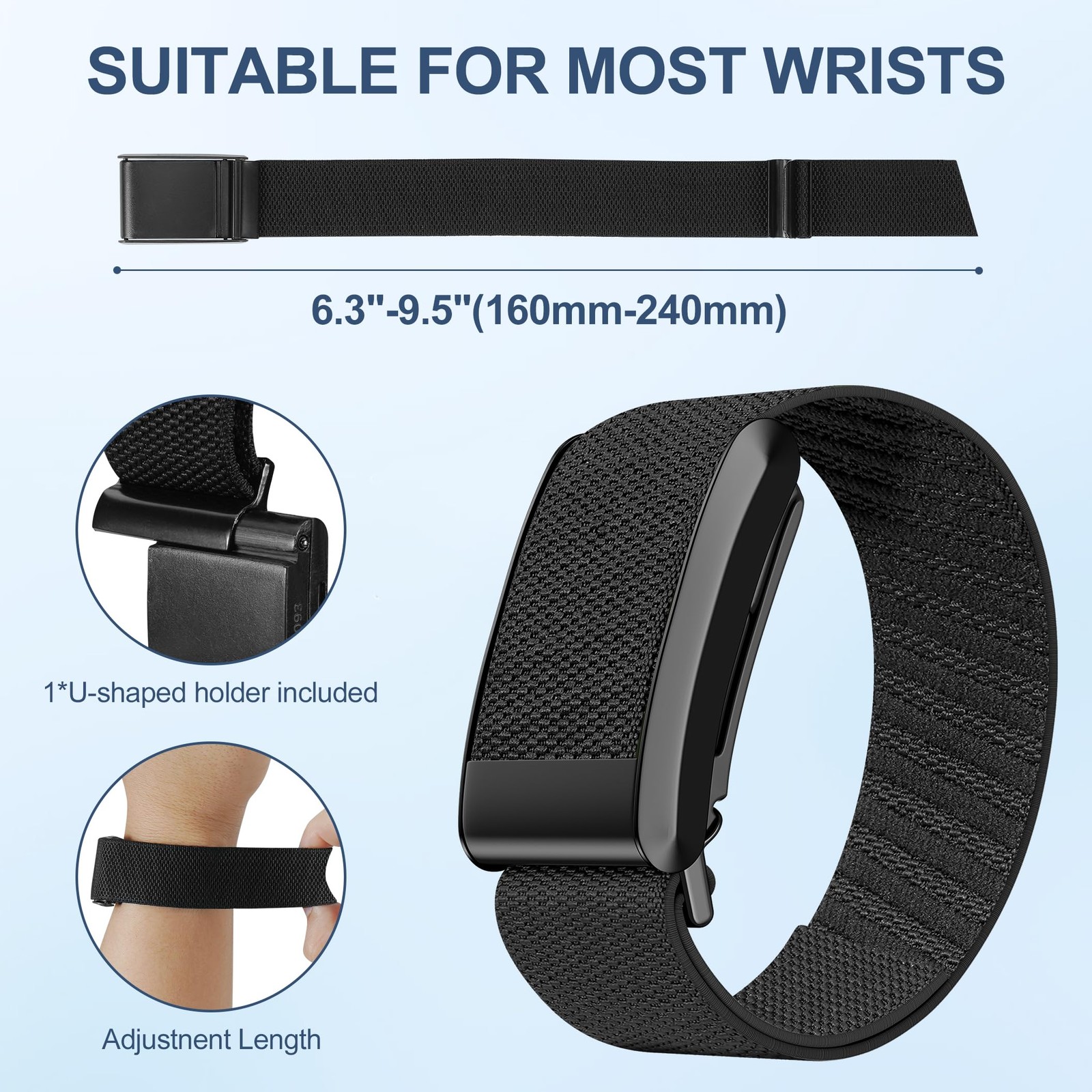 2 Pack Whoop 4.0 & 3.0 Band - Elastic Nylon, Breathable, Adjustable, Fast-Dry