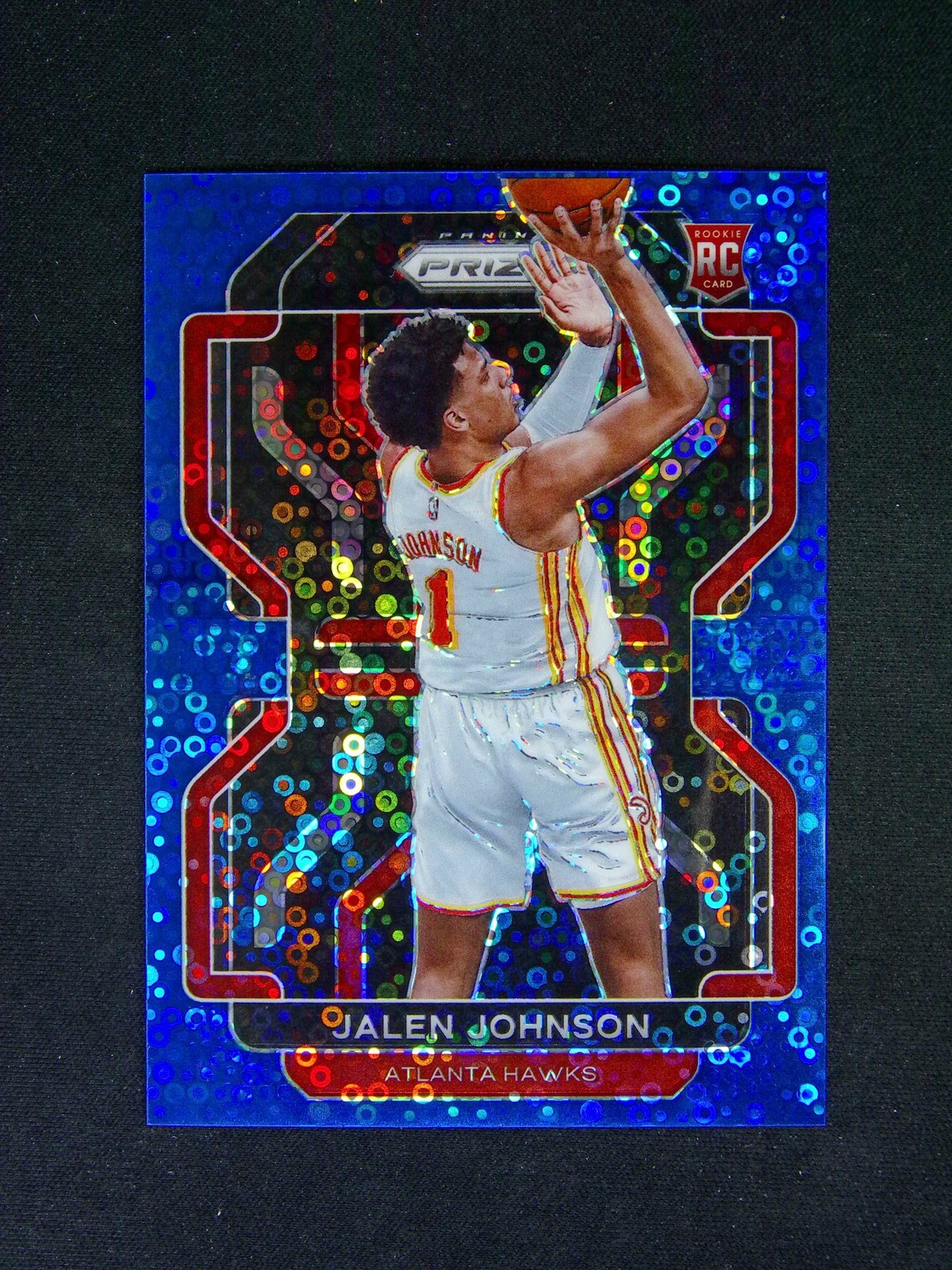 2021-22 Panini Prizm Jalen Johnson #305 RC Rookie Fast Break Blue /150