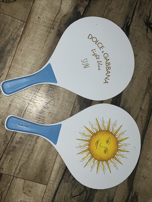 Dolce And Gabbana Light Blue Pickle Paddle Ball Set Lightly Used
