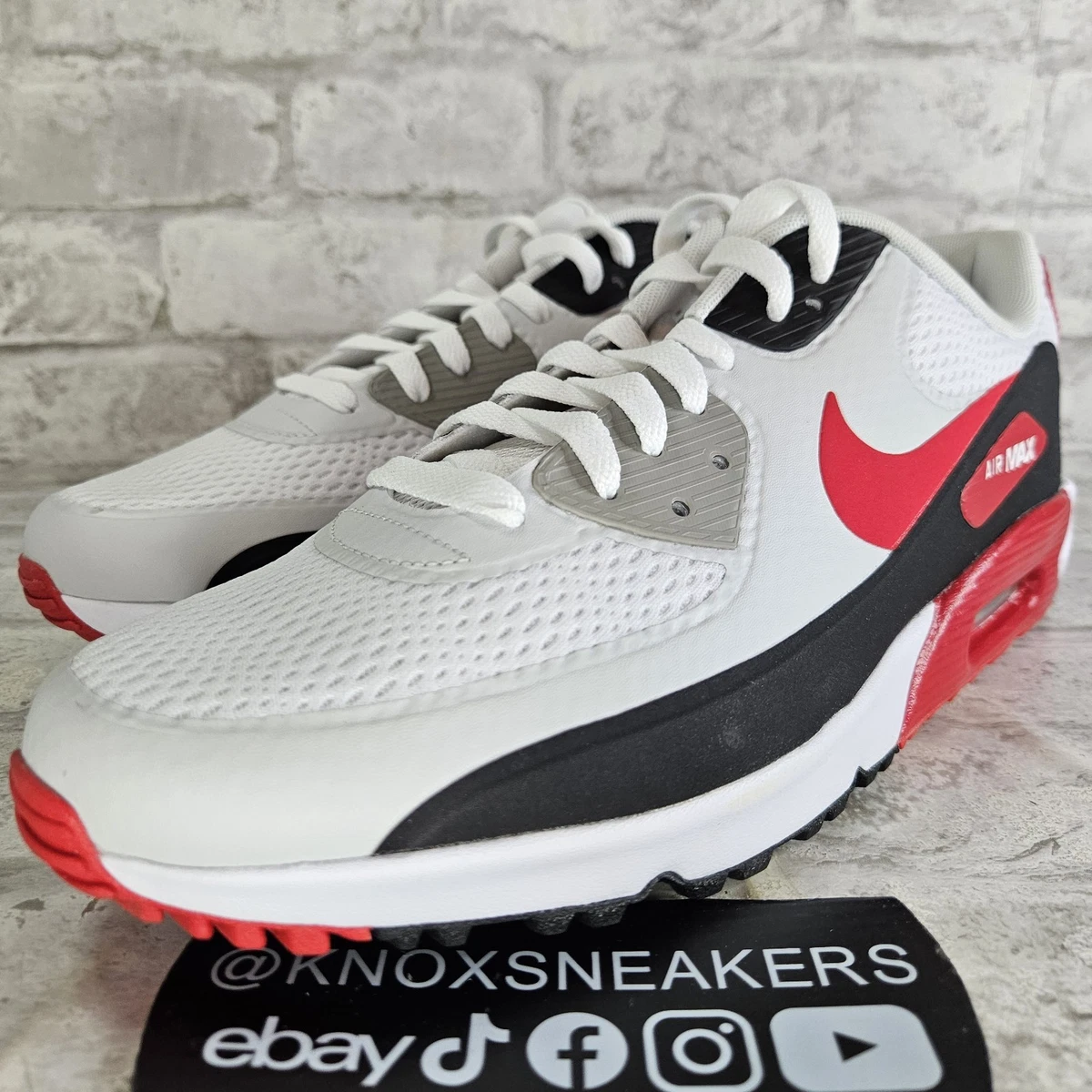 Nike Air Max 90 Black University Red for Sale | Authenticity