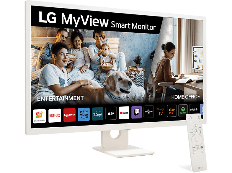 Monitor - LG 32SR50F-W, 32"" Full-HD, 60 Hz, 5 ms, Smart Monitor, IPS, 2x HDMI