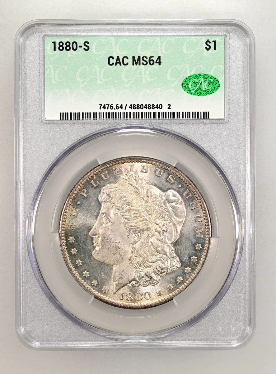 アメリカ 1880 S ドル 銀貨 NGC MS64 モルガンダラー 036 Certified Morgan Silver Dollar 1880-S MS64PL NGC - Golden Eagle Coins