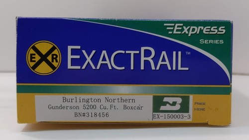ExactRail EX-150003-3 HO Burlington Northern Gunderson Boxcar #318456 LN/Box - Picture 3 of 3