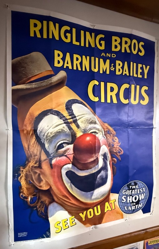 Ringling Bros. Barnum & Bailey Circus LOU JACOBS Paper Poster