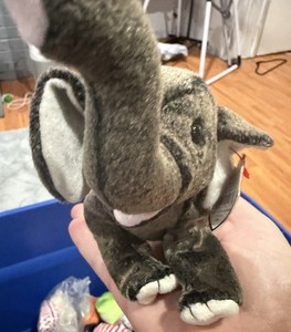 Trumpet The Elephant Ty Beanie Babies With Heart Tag Feb 11 2000