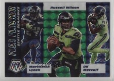 2020 Panini Mosaic Flea Flicker Green Prizm DK Metcalf Marshawn Lynch #FF15 0u19
