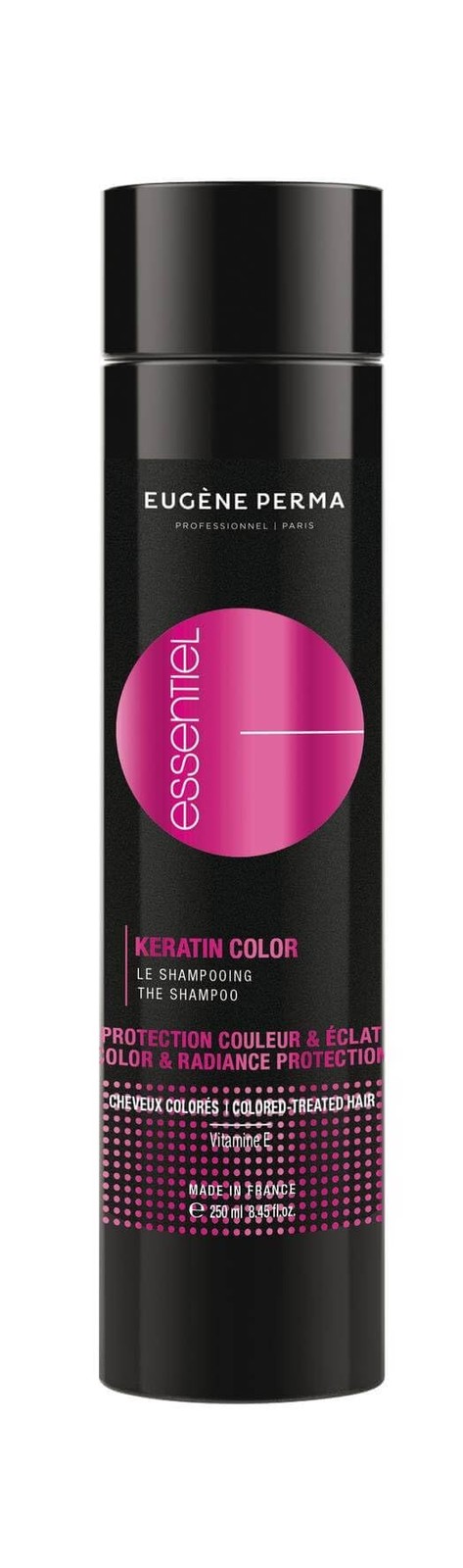Shampooing Keratin Color Essentiel cèdre 250 ml pour réparer les cheveux abîmés