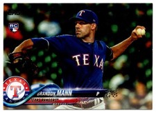 2018 Topps Update Brandon Mann Rookie Texas Rangers #US208