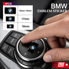 4pcs 16171819mm For Bmw M Performance Alpina Car Steering Wheel Sticker