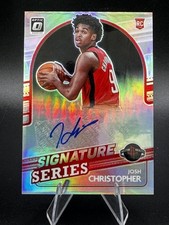 2021-22 Optic Josh Christopher Silver Signature Series Rookie Auto SP Prizm RC