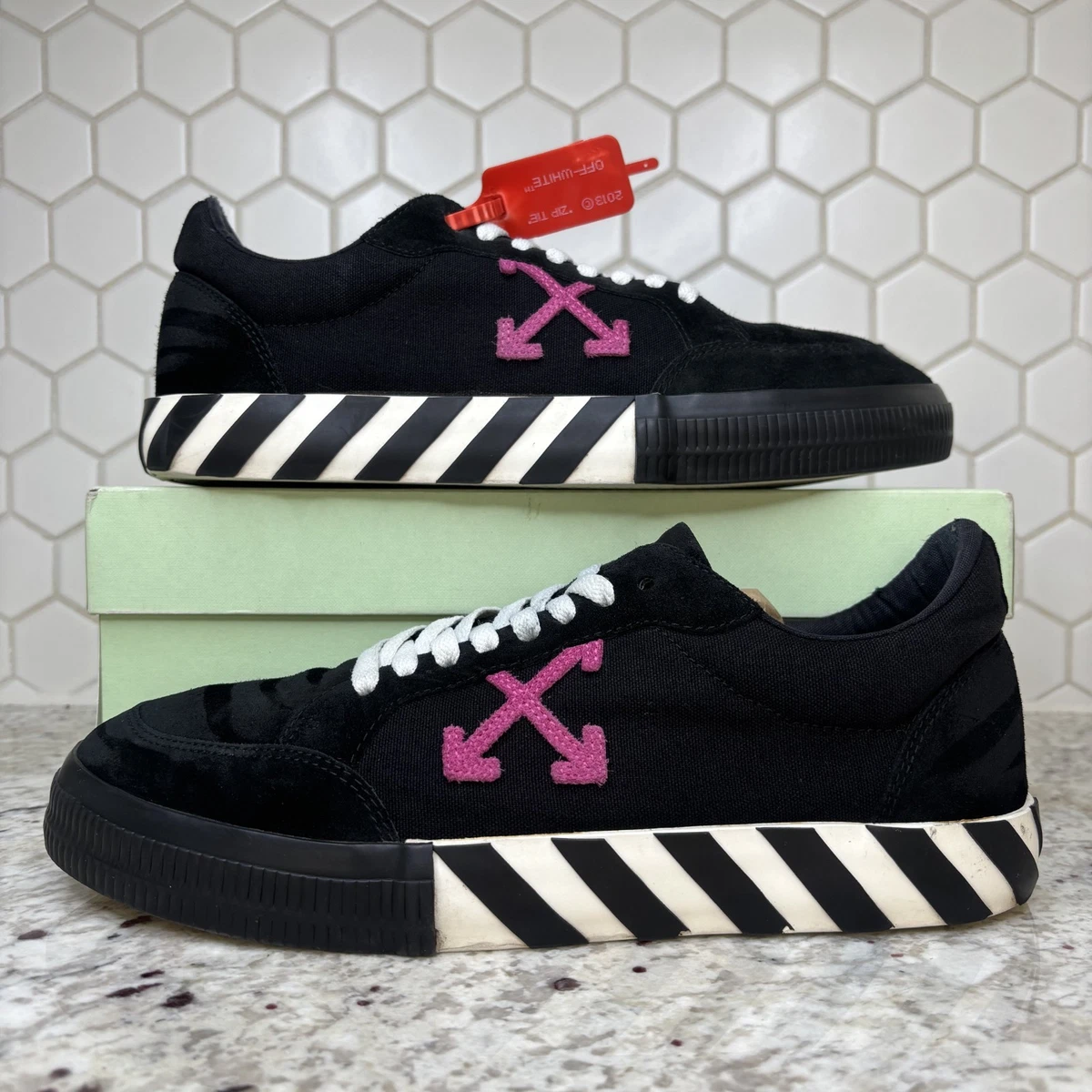 Off-White Vulc Sneaker 2019 Black Fuchsia for sale | eBay