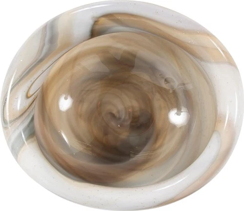 Exquisite Hand-Blown Glass Bowl with Sand Art - Picture 4 of 8