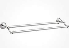 Moen DN8422CH Preston 24" Bathroom Double Bar Towel in Chrome Finish