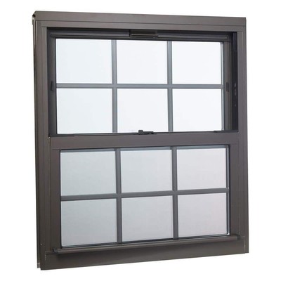 32'' x 36'' Brown 2-Pane Low-E Insulated Glass Double Hung Aluminum Pocket Window