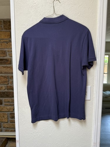 Lacoste Marineblau Polo Golf Shirt Herren Gr. L Piqué Baumwolle Kurzarm - Bild 4 von 6