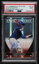 2011 Donruss Elite Extra Edition Prospects Leonys Martin PSA 9 MINT Auto 0e2x