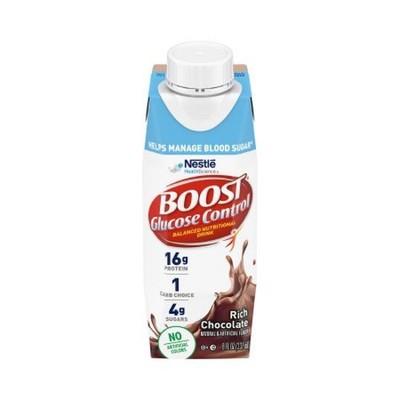 Boost Glucose Control Balanced Nutrition Drink Adult Rich Chocolate 8oz Carton 1