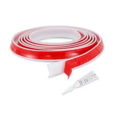 Shower Water Dam 118 Inch Transparent Silicone Threshold Barrier Stopper