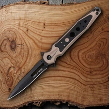 Tac Force Assisted Folding Knife 3.25" 3Cr13MoV Steel Blade Aluminum/G10 Handle