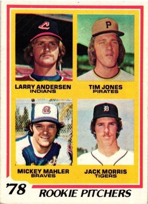 1978 Topps Rookie Pitchers - Jack Morris Mahler  L Anderson T Jones (#703)