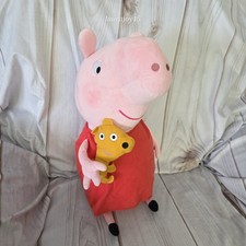TY Jumbo Peppa Pig With Teddy Bear Plush Stuffed Toy 16 Inch 2018