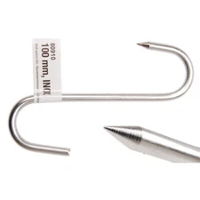 Stainless Steel Hook 100Mm - Code Bgs80910 FBGS80910 Kraftmann Workshop