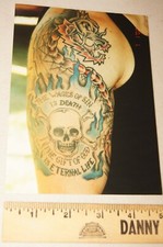 CHRISTIAN TATTOO Bible Verse Wages of Sin Eternal Life ORIGINAL Concert Photo