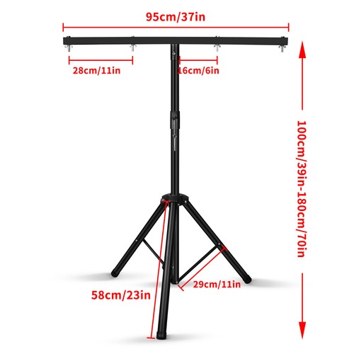 Complete Professional 4-Par Stage LEDs Lights DJ Band Wash DMX System & Stand US - Picture 13 of 14