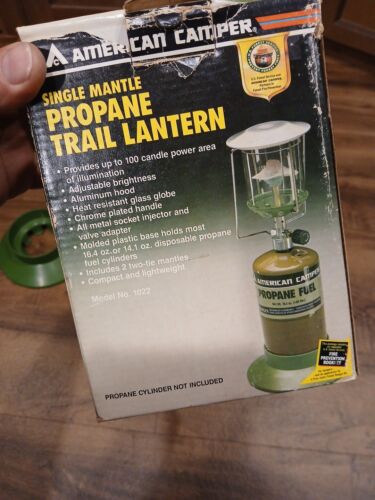 VINTAGE AMERICAN PROPANE LANTERN NO. 1022 WITH BOX & EXTRA MANTLES L@@K - Picture 8 of 8