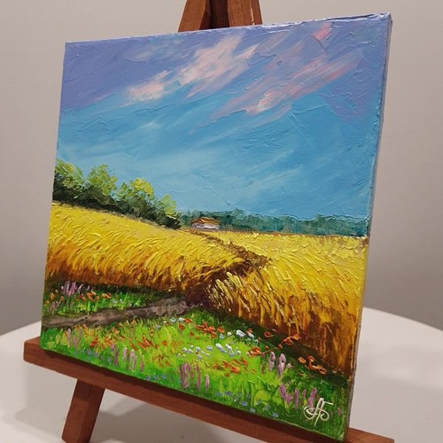 Landscape Original Ukraine Artist Summer Oil Painting Gift Wall Art Decor Signed - Picture 11 of 24