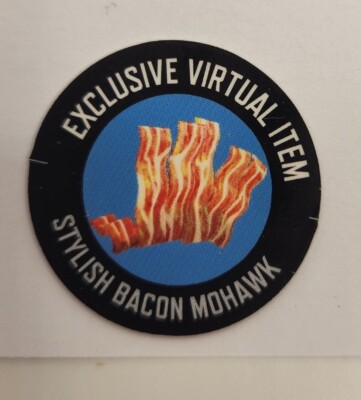 Stylish Bacon Mohawk ROBLOX - Virtual Toy Code Sent in Inbox | eBay