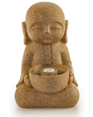 Solar Powered LED Baby Buddha Statue