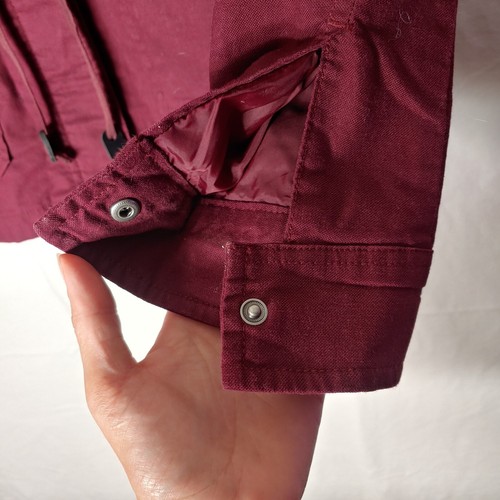 North Face Urban Utility Shacket Deep Garnet Flannel Lined $140 Women’s XS - Picture 7 of 16
