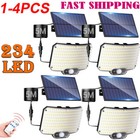 Solar Street Lights 9900000lm LED Security Flood Lamp Motion Sensor Outdoor Wall