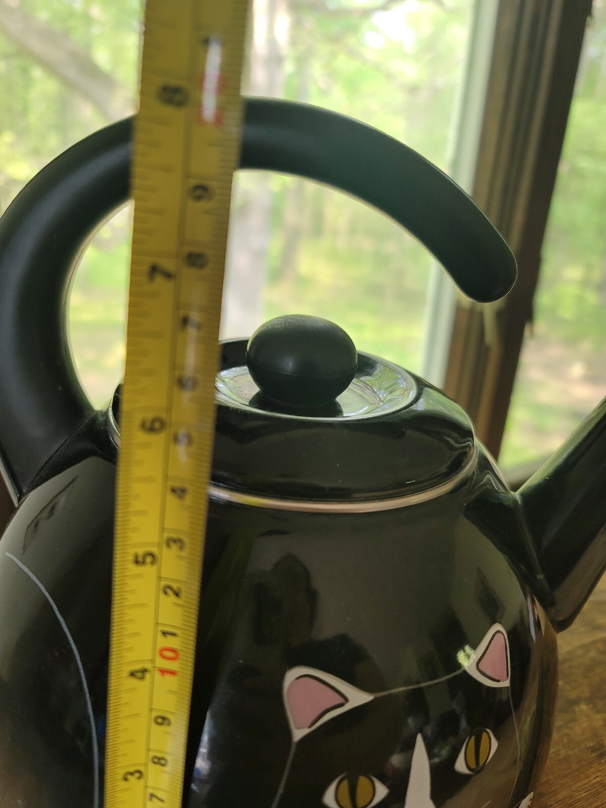 Vintage Kamenstein Metal Black Cat Tea Kettle With No Whistle eBay