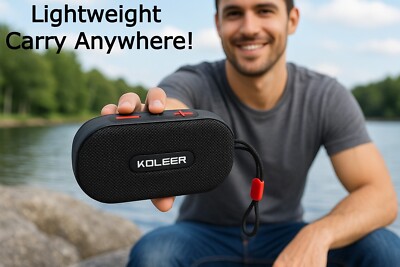 KOLEER H32 Outdoor Bluetooth Lautsprecher 5.4 Wireless Subwoofer TWS FM USB Mikrofon