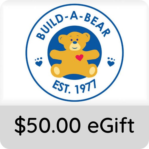 $50.00 Build-A-Bear eGift Voucher w 