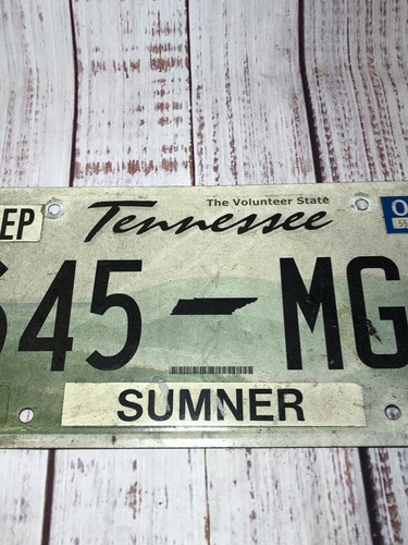 2009 Tennessee License Plate Tag Sumner County 645 MGF Issued 2006 - Picture 3 of 5