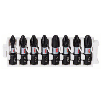 Bosch 2608522323 Impact Screwdriver Bit Insert Pack 25mm PH1 - 3 PZ1 - 3