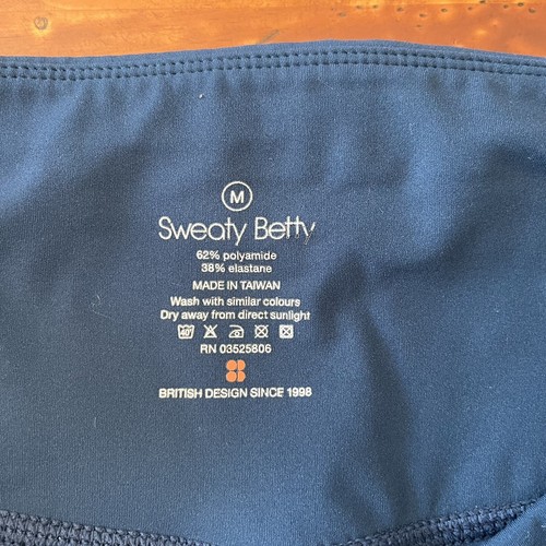 Sweaty Betty Womens Size M Blue and Green Floral Cropped Leggings 20” Inseam - Picture 7 of 10