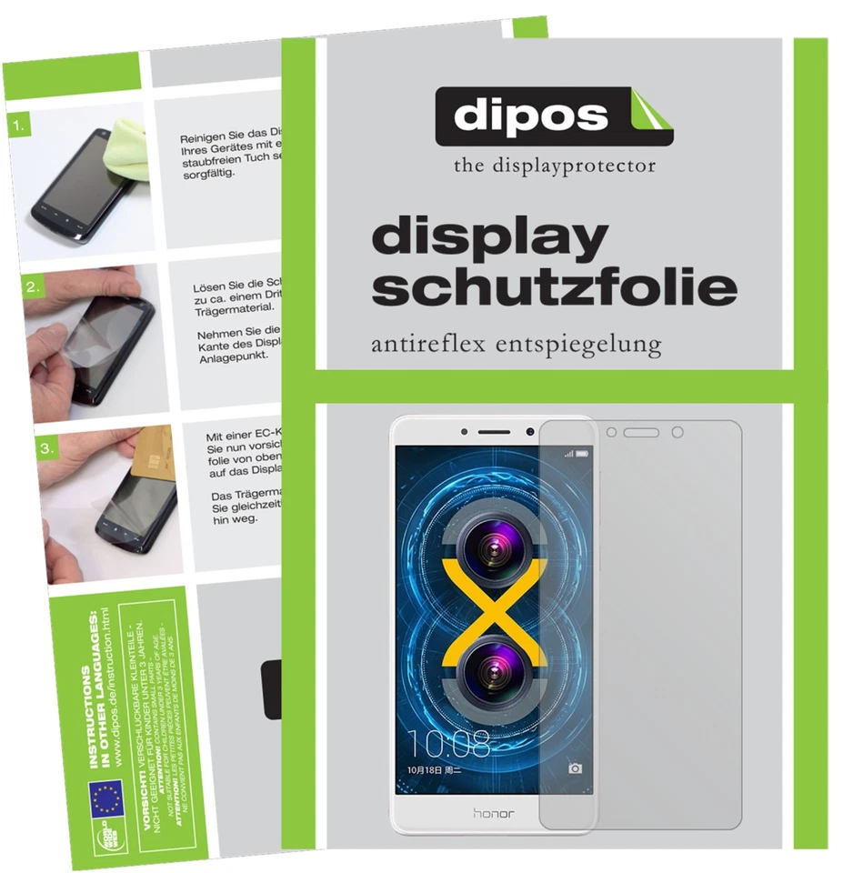 6x Schutzfolie für Honor 6x matt Displayschutzfolie Folie dipos Displayfolie - Bild 1 von 4