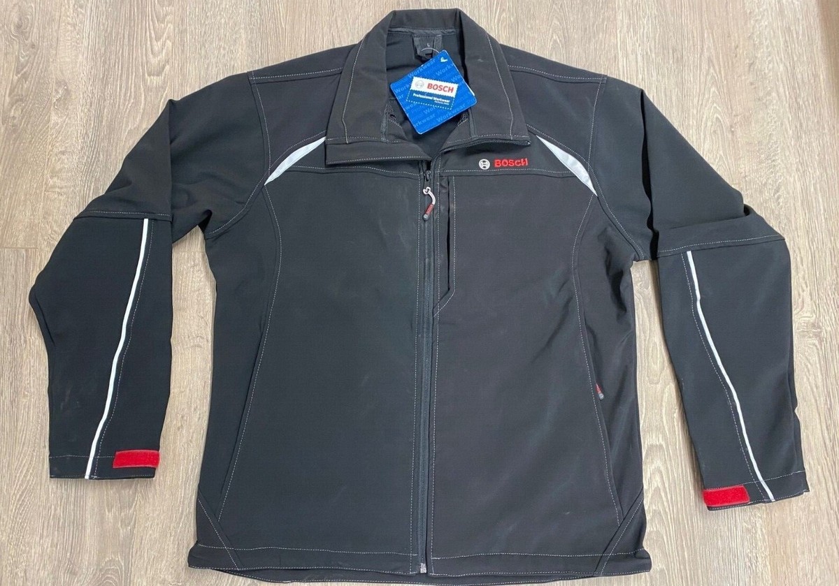 Mens Jackets Bosch Softshelljacke Bosch Mens Black Waterproof 