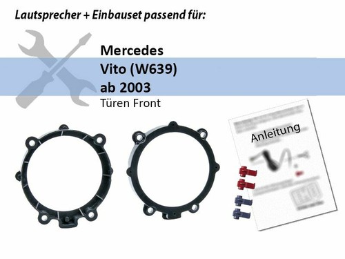 Hertz Lautsprecher DSK130.3 240W 130mm 2 Wege Kompo für Mercedes Vito (W639) - Bild 2 von 4