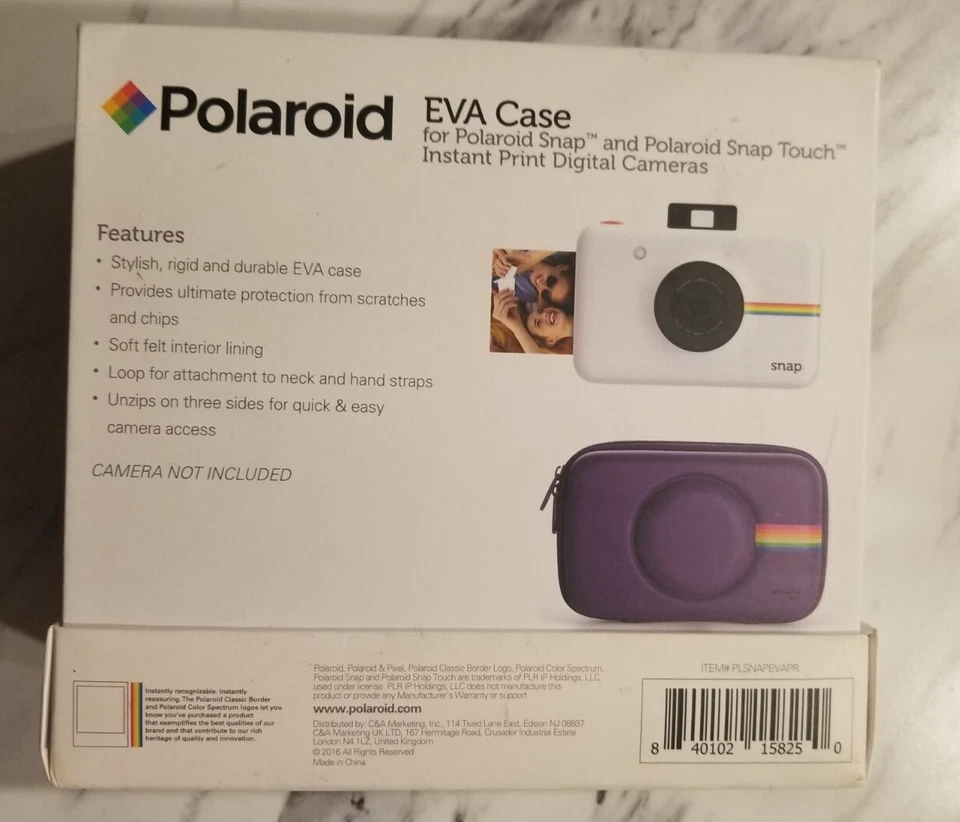 Estuche Polaroid Eva (Rojo/Púrpura) - Nuevo Foto 4 de 4