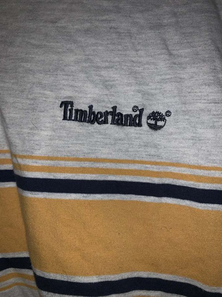 Timberland XL молодежи в полоску многоцветный длинным рукавом рубашка 2000-х Throwback - Изображение 3 из 4