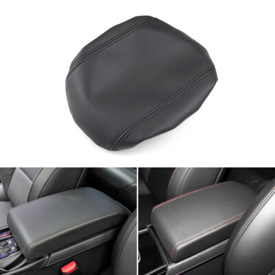 Schwarz Mittel Armlehne Leder Abdeckung Armrest Box Trim Für Peugeot 508 11-18