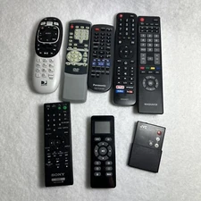 Lot Of 8 Remote Controls Panasonic, Magnabox Sony JVC Direct tv