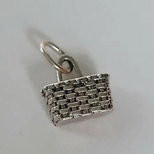Brown County Baskets Key Basket Mini Charm Sterling Silver